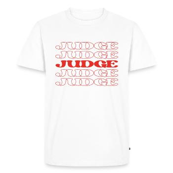 Juge Magistrat Juge Arbitre Arbitre - T-shirt Premium bio Homme - blanc - Devant - Nico (187cm)