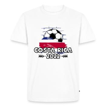 Costa Rica Costa Rica 2022 Football - T-shirt Premium bio Homme - blanc - Devant - Nico (187cm)