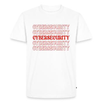 Cybersécurité Sécurité informatique Sécurité Internet - T-shirt Premium bio Homme - blanc - Devant - Nico (187cm)
