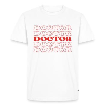 Médecin Médecin Chirurgien Spécialiste Médecin - T-shirt Premium bio Homme - blanc - Devant - Nico (187cm)