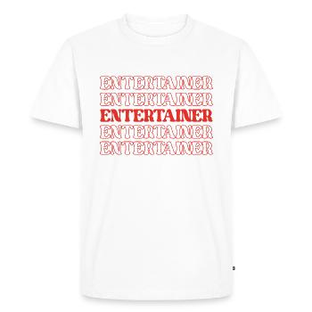 Artiste, Interprète, Artiste, Showman, Acteur - T-shirt Premium bio Homme - blanc - Devant - Nico (187cm)