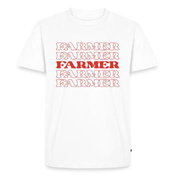 Farmer Agriculturist Tiller Horticulturist Farmer - Men's Premium Organic T-Shirt - white - Front - Nico (187cm)
