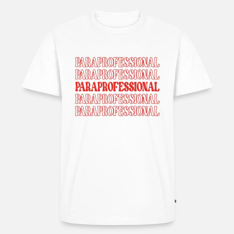 Paraprofessioneller Lehrerassistent Lehrerassistent - Männer Premium Bio T-Shirt - Weiß