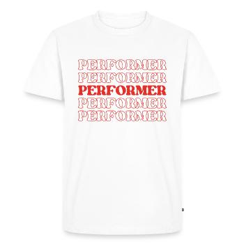 Interprète Artiste Artiste Showman Acteur - T-shirt Premium bio Homme - blanc - Devant - Nico (187cm)