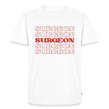 Surgeon Physician Medical Doctor Operating Doctor - Men's Premium Organic T-Shirt - white - Front - Nico (187cm)