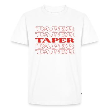 Cloison sèche conique Finisseur de cloisons sèches Plâtrier Gypse - T-shirt Premium bio Homme - blanc - Devant - Nico (187cm)
