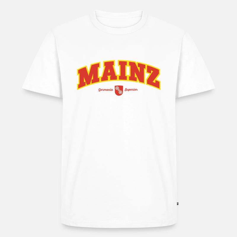 Mainz - Männer Premium Bio T-Shirt - Weiß