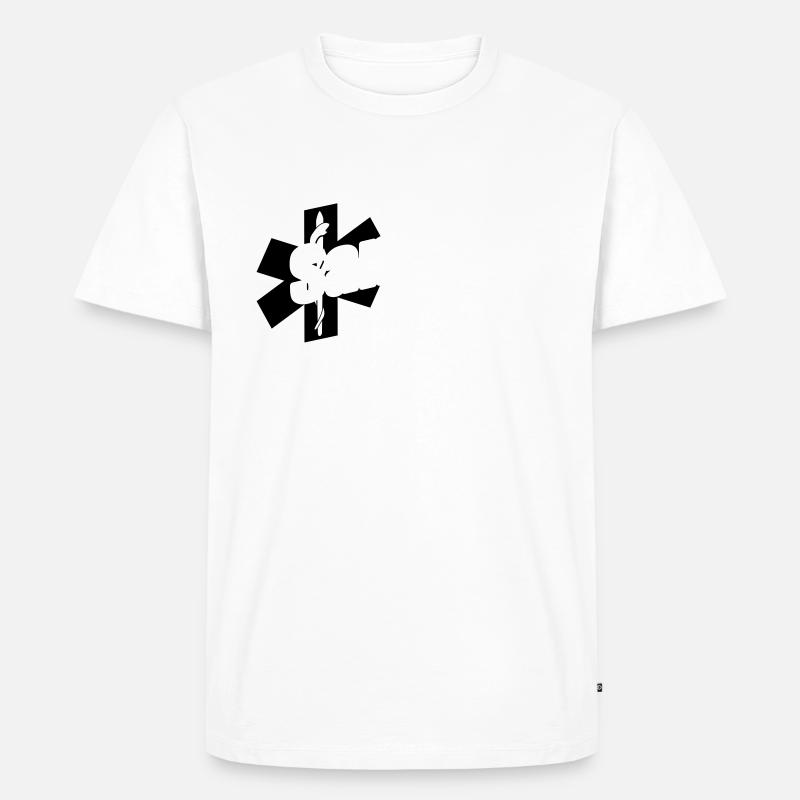 Sanitöter - Männer Premium Bio T-Shirt - Weiß
