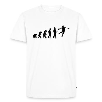 handball Evolution - T-shirt Premium bio Homme - blanc - Devant - Nico (187cm)