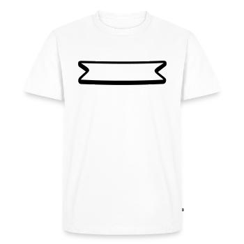 blank template tape blank banner text background - Men's Premium Organic T-Shirt - white - Front - Nico (187cm)