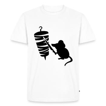 Kebab Grill Souris - T-shirt Premium bio Homme - blanc - Devant - Nico (187cm)