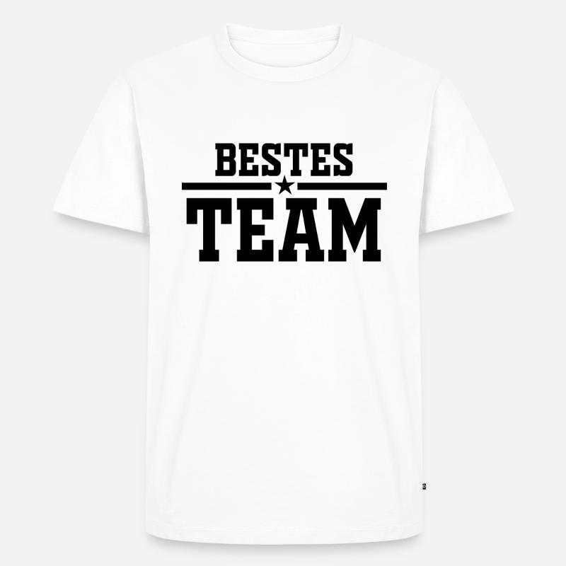 Team, Beste Gruppe, Teamarbeit - Männer Premium Bio T-Shirt - Weiß