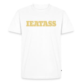 iea - Men's Premium Organic T-Shirt - white - Front - Nico (187cm)