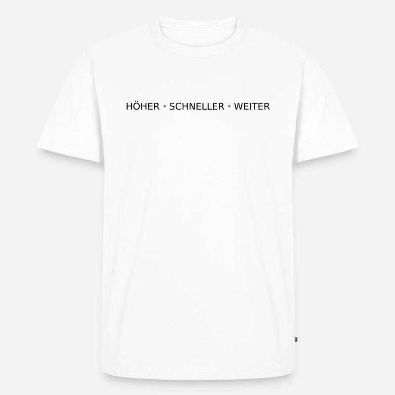 Plus Rapide - T-shirt Premium bio Homme - blanc