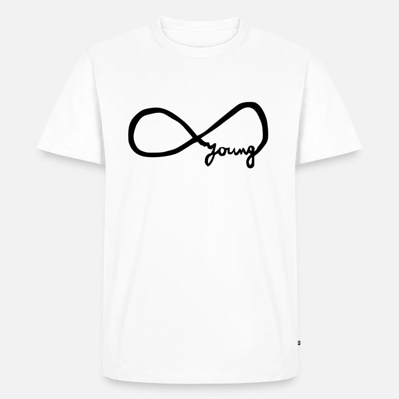 infinity_young - Männer Premium Bio T-Shirt - Weiß