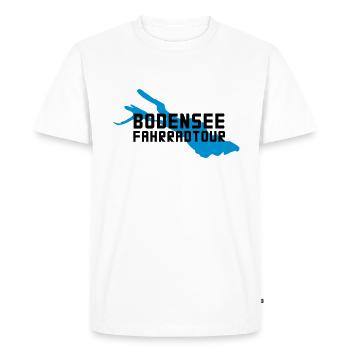 Bodensee Bike Tour - Men's Premium Organic T-Shirt - white - Front - Nico (187cm)