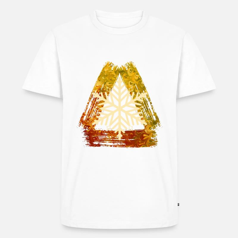 schneeflocke e 99 - Männer Premium Bio T-Shirt - Weiß