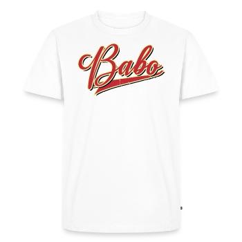 babo baba chef boss king brother gamer meilleur meilleur - T-shirt Premium bio Homme - blanc - Devant - Nico (187cm)