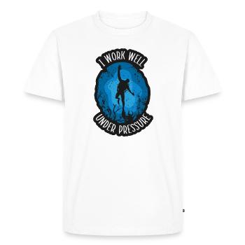 Les nageurs présentent des sports nautiques Natation Plongée - T-shirt Premium bio Homme - blanc - Devant - Nico (187cm)