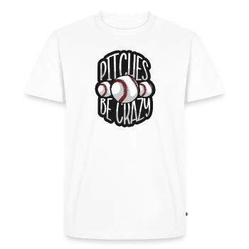 Baseball présent home run joueur de baseball athlète - T-shirt Premium bio Homme - blanc - Devant - Nico (187cm)