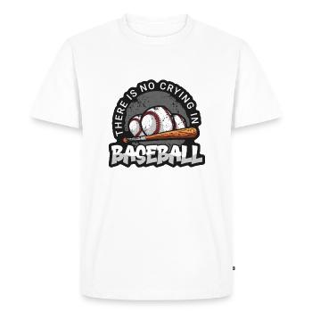 Baseball present home run baseball player athlete - Men's Premium Organic T-Shirt - white - Front - Nico (187cm)