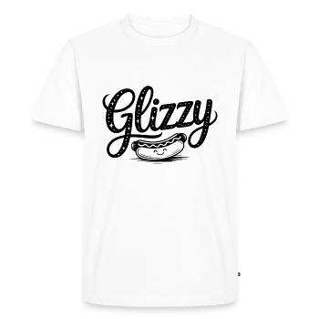 Glizzy - Cool Fast Food Design - Men's Premium Organic T-Shirt - white - Front - Nico (187cm)