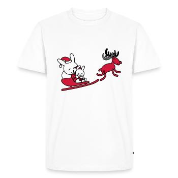 Motif de Noël - T-shirt Premium bio Homme - blanc - Devant - Nico (187cm)