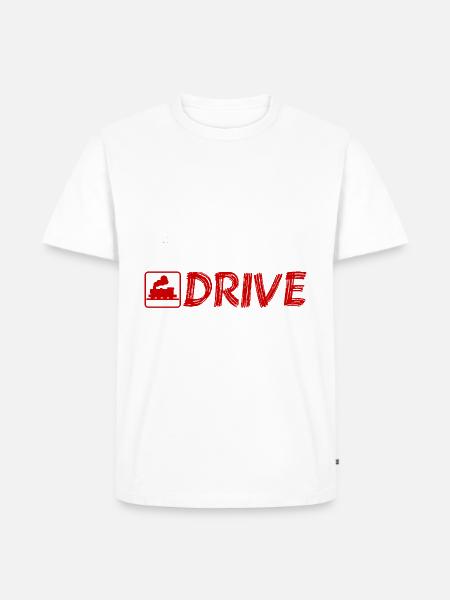 EatSleepDriveRepeat Eisenbahner FUN T-Shirt /white - Männer Premium Bio T-Shirt - Weiß
