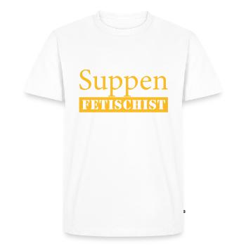 Soupes Fétiches - T-shirt Premium bio Homme - blanc - Devant - Nico (187cm)