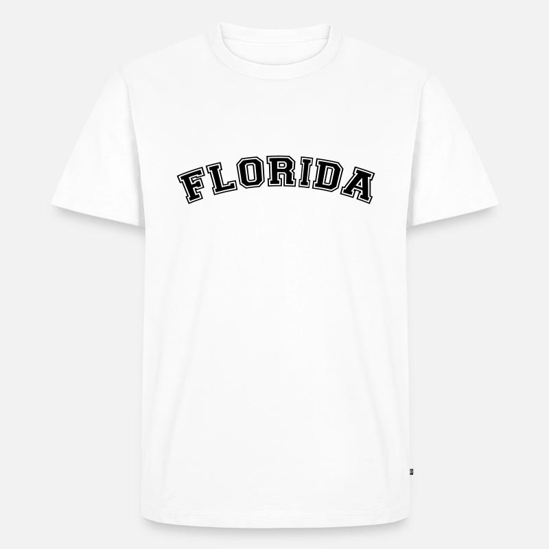 Florida - Männer Premium Bio T-Shirt - Weiß