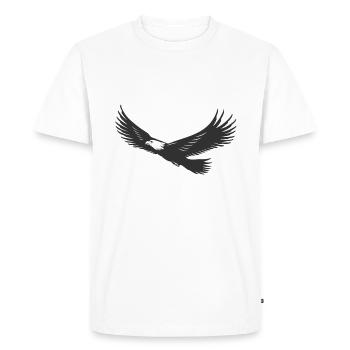 Aigle Eagle - T-shirt Premium bio Homme - blanc - Devant - Nico (187cm)