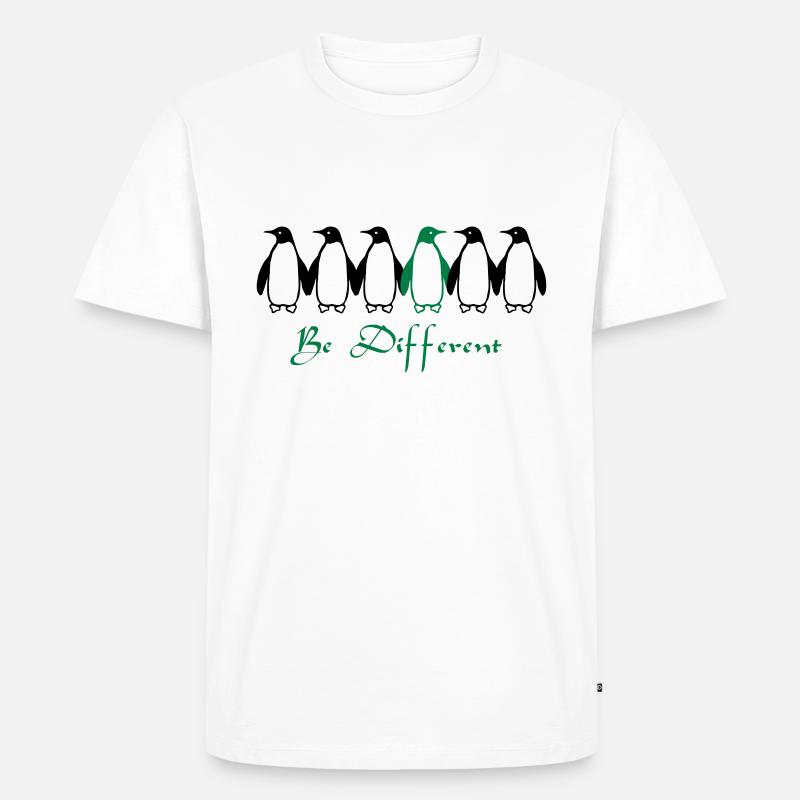 Be Different - Men's Premium Organic T-Shirt - white