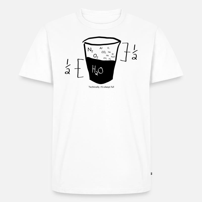 Nerd Math Grafik - Männer Premium Bio T-Shirt - Weiß