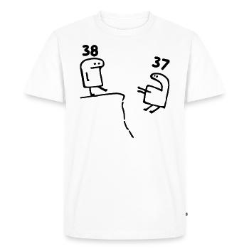 38 Years Old - 38th Birthday Fun Gift 38 Years - Men's Premium Organic T-Shirt - white - Front - Nico (187cm)