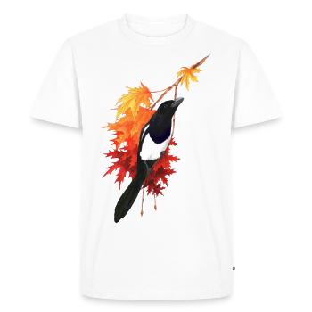pie - T-shirt Premium bio Homme - blanc - Devant - Nico (187cm)