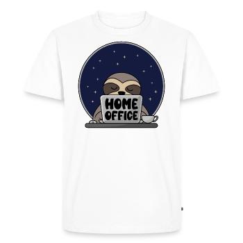 home office - Men's Premium Organic T-Shirt - white - Front - Nico (187cm)
