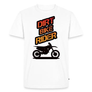 MotoCross Motorcycle FMX MX SX Freeride MXGP - Men's Premium Organic T-Shirt - white - Front - Nico (187cm)