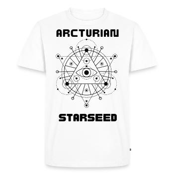 Arcturian Starseed cadeau spirituel - T-shirt Premium bio Homme - blanc - Devant - Nico (187cm)