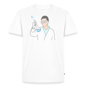 Science Chimie chimique - T-shirt Premium bio Homme - blanc - Devant - Nico (187cm)