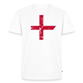 England Flag - Men's Premium Organic T-Shirt - white - Front - Nico (187cm)