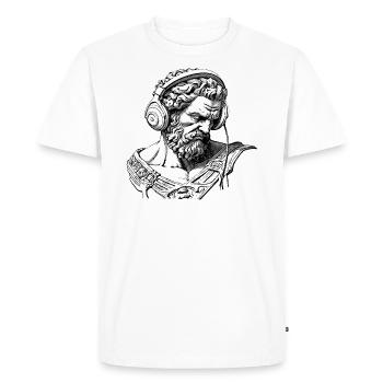 Mighty Zeus : T-shirt pour les gourous de la mode de rue - T-shirt Premium bio Homme - blanc - Devant - Nico (187cm)