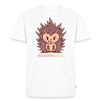 Hedgehuggable - T-shirt Premium bio Homme - blanc - Devant - Nico (187cm)