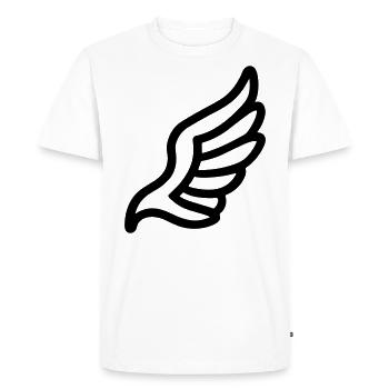 Ailes d'ange - T-shirt Premium bio Homme - blanc - Devant - Nico (187cm)