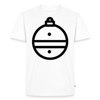 Christmas Ball - Men's Premium Organic T-Shirt - white - Front - Nico (187cm)
