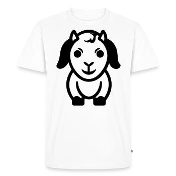 He-goat - Men's Premium Organic T-Shirt - white - Front - Nico (187cm)
