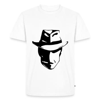 Gangster - T-shirt Premium bio Homme - blanc - Devant - Nico (187cm)