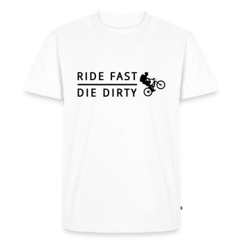 Bike almost the dirty - Men's Premium Organic T-Shirt - white - Front - Nico (187cm)