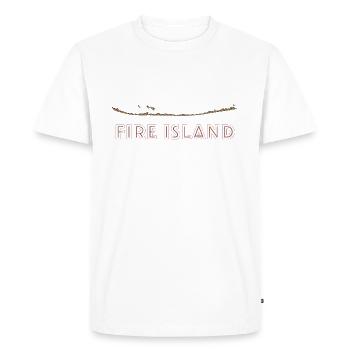 Fire Island Pride - Men's Premium Organic T-Shirt - white - Front - Nico (187cm)