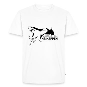 Haihappen - T-shirt Premium bio Homme - blanc - Devant - Nico (187cm)