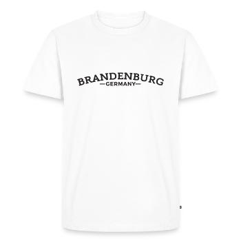 Brandebourg Allemagne idée cadeau maison - T-shirt Premium bio Homme - blanc - Devant - Nico (187cm)